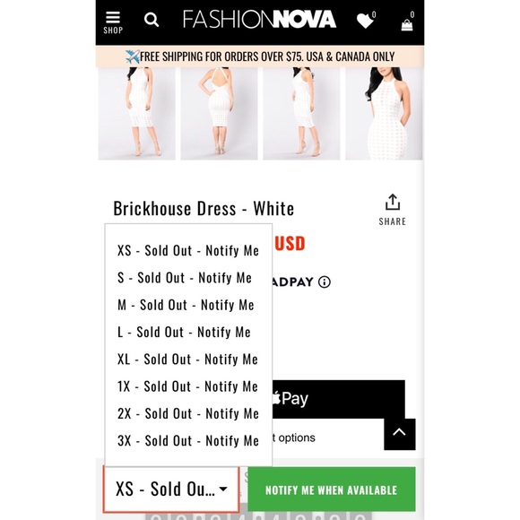 New! Fashion Nova Brickhouse dress - Picture 3 of 8